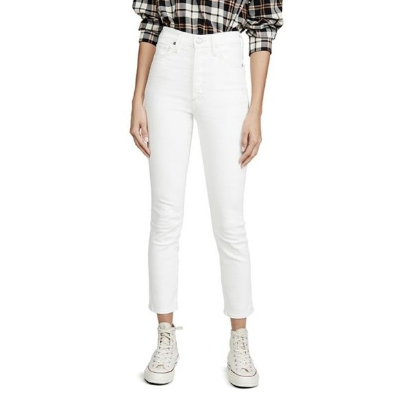 Citizens of Humanity Olivia High Rise Slim Ankle Jeans in Zen White Size 29 - Picture 1 of 5
